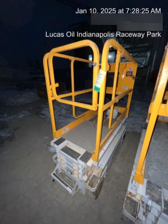 Custom Equipment HB-1430 <ul>
 <li>Hy-Brid Scissor Lift</li>
  <li>Platform capacity up to 670 lbs.</li>
  <li>Working height up to 20 ft</li>
  <li>Weighs under 1,700 lbs.</li>
  <li>Non-marking wheels </li>
</ul>