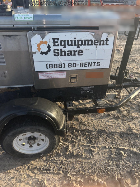 2019 Lincoln Electric Vantage 322 Welder Ready-Pak 3, Two wheel trailer, Fender and Light kit, Cable Rack
