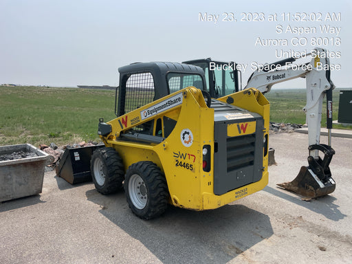 Wacker Neuson SW17 Wacker Neuson SW17 Open Rops, EH Controls, 2 Speed, Cyclonic Pre-Cleaner, Suspension Seat w/68" LP Bucket w/Smooth BOE