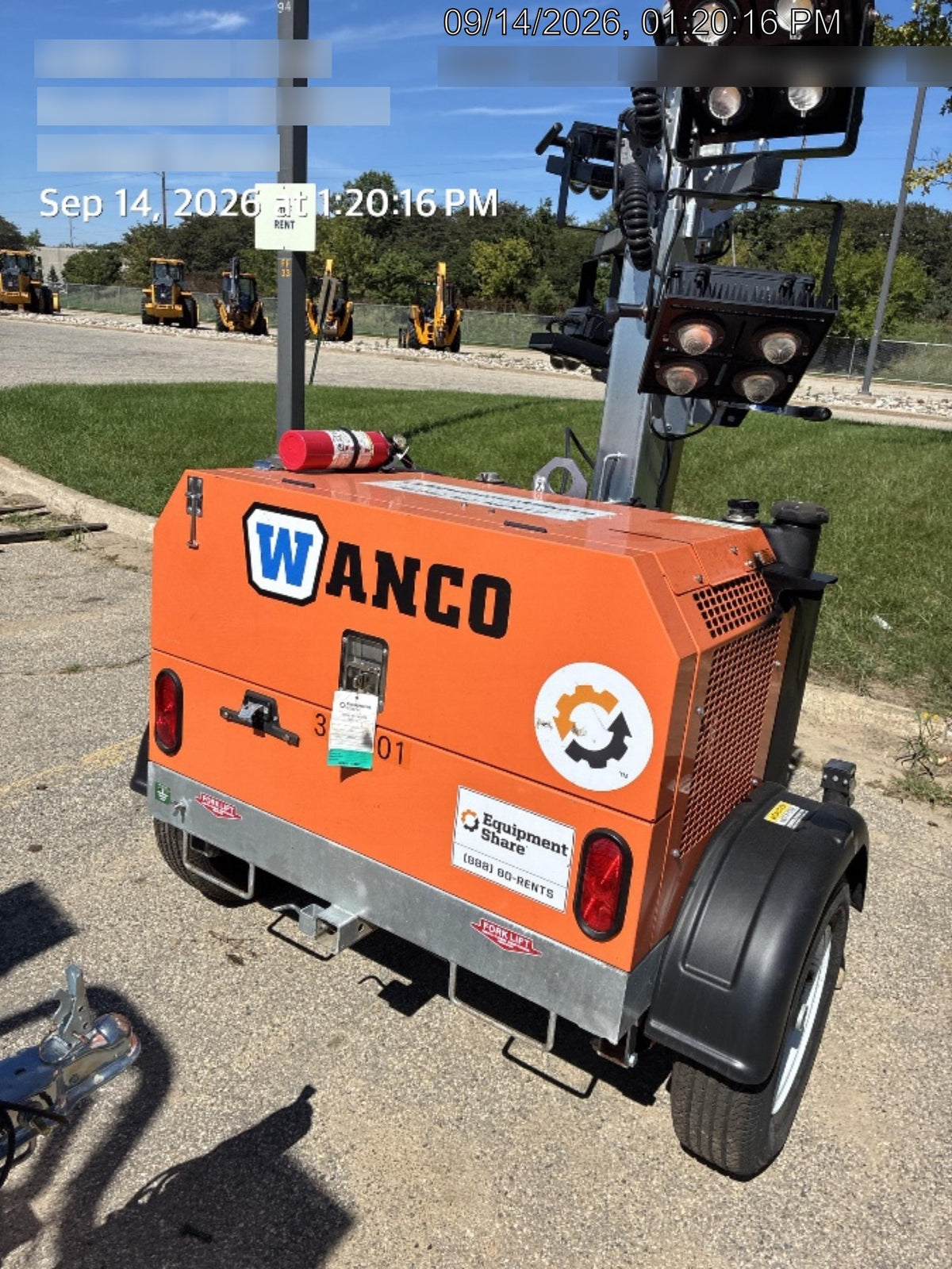 2024 Wanco WLTT-4MM4K Diesel, Deep Sea Controller, Shore Power Plug, Auto Start, (4) 350W LED Floodlights, 4kW Generator, 60 Gal Fuel Tank, 2" Ball, T3