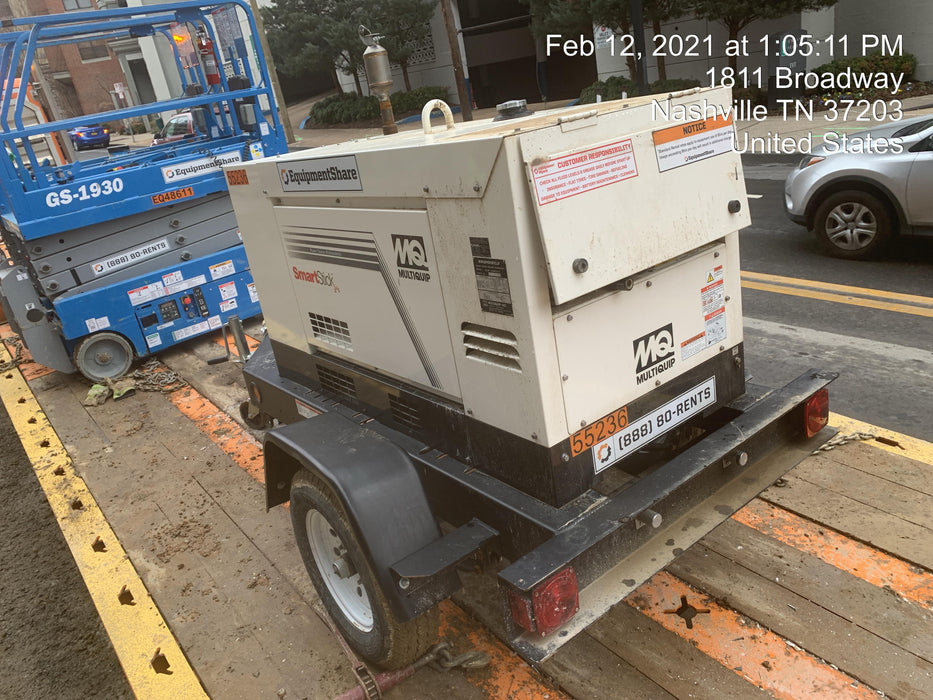 2019 Multiquip DLW400ESA4 Dual Pack, Trailer Mounted