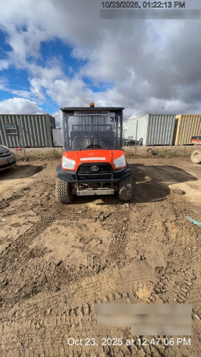 2021 Kubota RTV-X1140W-H Plastic Canopy, Windshield Acrylic Clear, LED Strobe Light, Wire Harness Kit, Back up Alarm