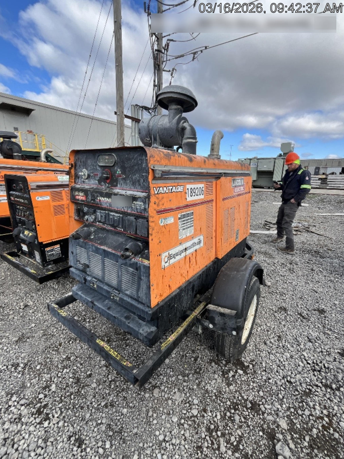 2021 Lincoln Electric Vantage 549X Ready Pak 3, ORANGE (includes trailer, cable rack, fender light kit)