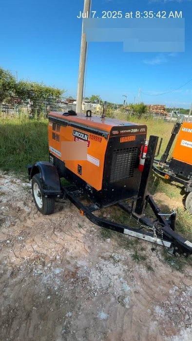 2021 Lincoln Electric Vantage 322 Vantage 322 Ready Pak 3 w/ Decals, ORANGE (includes trailer, cable rack, fender light kit) NO Telematics