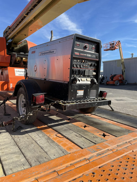 2019 Lincoln Electric Vantage 322 Welder Ready-Pak 3, Two wheel trailer, Fender and Light kit, Cable Rack