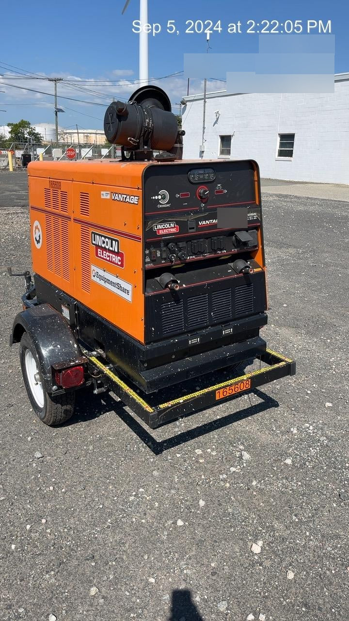 2021 Lincoln Electric Vantage 549X Ready Pak 3, ORANGE (includes trailer, cable rack, fender light kit)