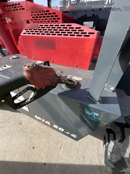 2018 Manitou MTA8044 MTA 8044 - 74 HP T4, Canopy, Worklights/Strobe, Beacon, 66" Carriage, 48" Forks, Solid Tires, Lift Hook, Aux Hydraulics