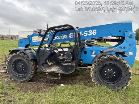 2017 Genie GTH-636 Genie GTH636 Telehandler, 48" Carriage, Solid Tires