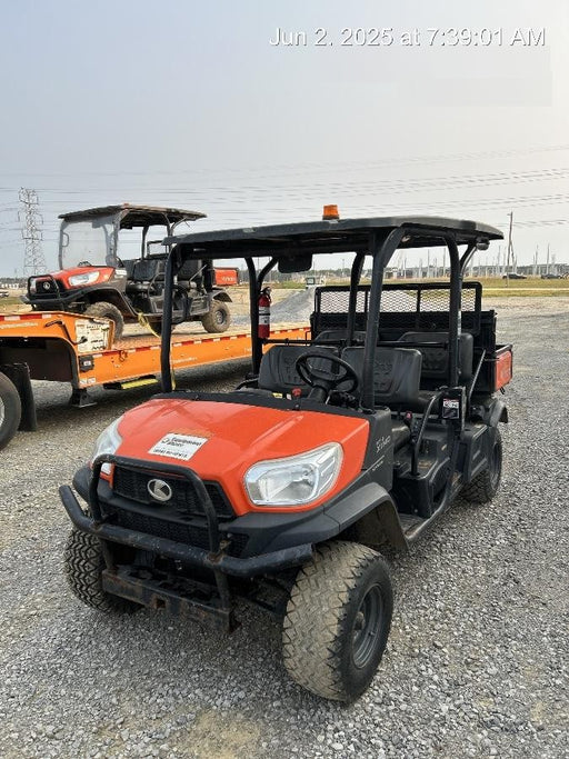 Kubota RTV-X1140W-H 4wd Utility Cart, 4 Seat, Diesel, LED Strobe, Windshield Tempered Glass, Plastic Canopy, Wire Harness Kit, Backup Alarm