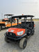 Kubota RTV-X1140W-H 4wd Utility Cart, 4 Seat, Diesel, LED Strobe, Windshield Tempered Glass, Plastic Canopy, Wire Harness Kit, Backup Alarm
