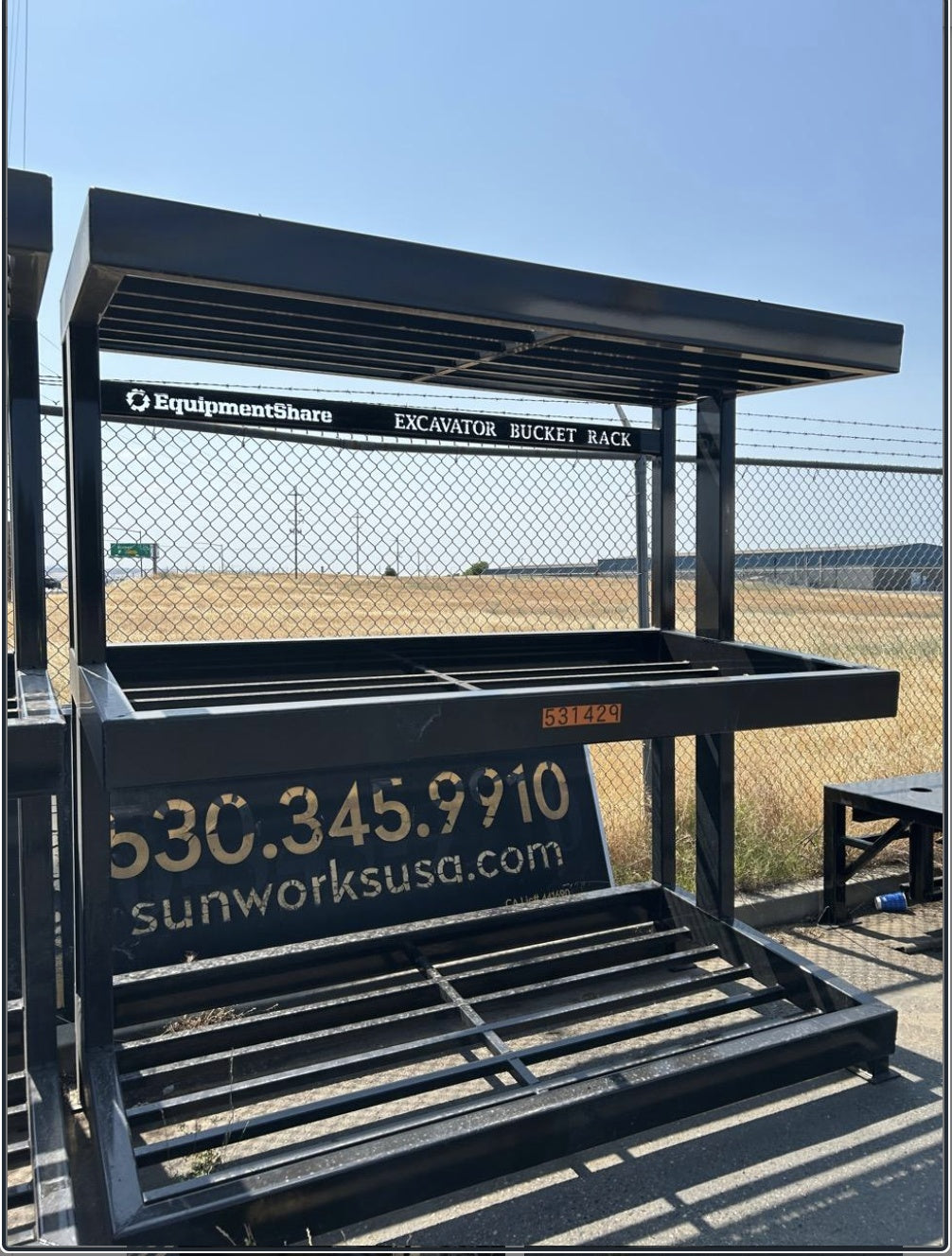 2025 FLUID POWER SUPPORT Excavator Bucket Rack