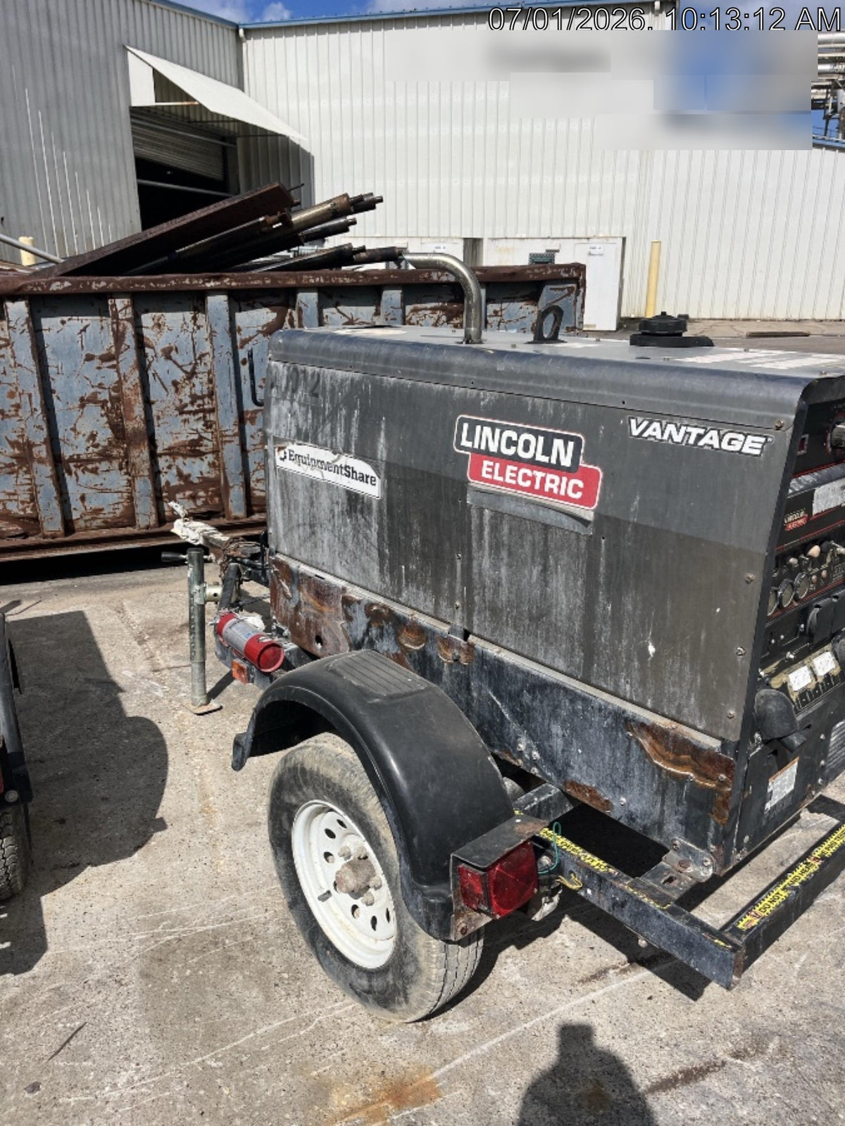 Lincoln Electric Vantage 322 Lincoln Vantage 322 Welder w/Trailer