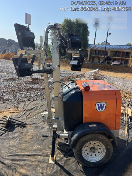 2025 Wanco WLTT-4MM4K Diesel, Mitsubishi L2E, 9.0HP @1800 rpm, Deep Sea Controller, Shore Power Plug, Auto Start, (4) 350W LED Floodlights, 4kW Generator, 60 Gal Fuel Tank, 2" Ball, T3