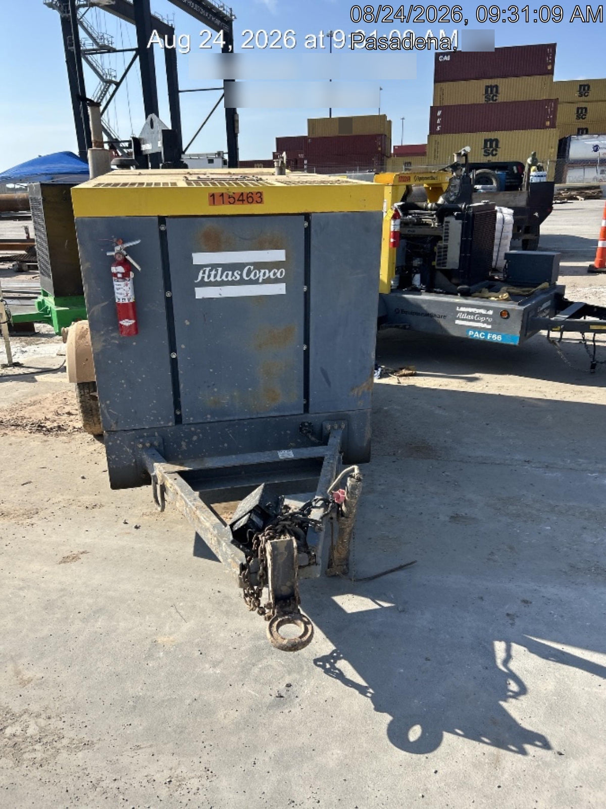 2020 ATLAS COPCO PAS 150 HF CS Enclosed