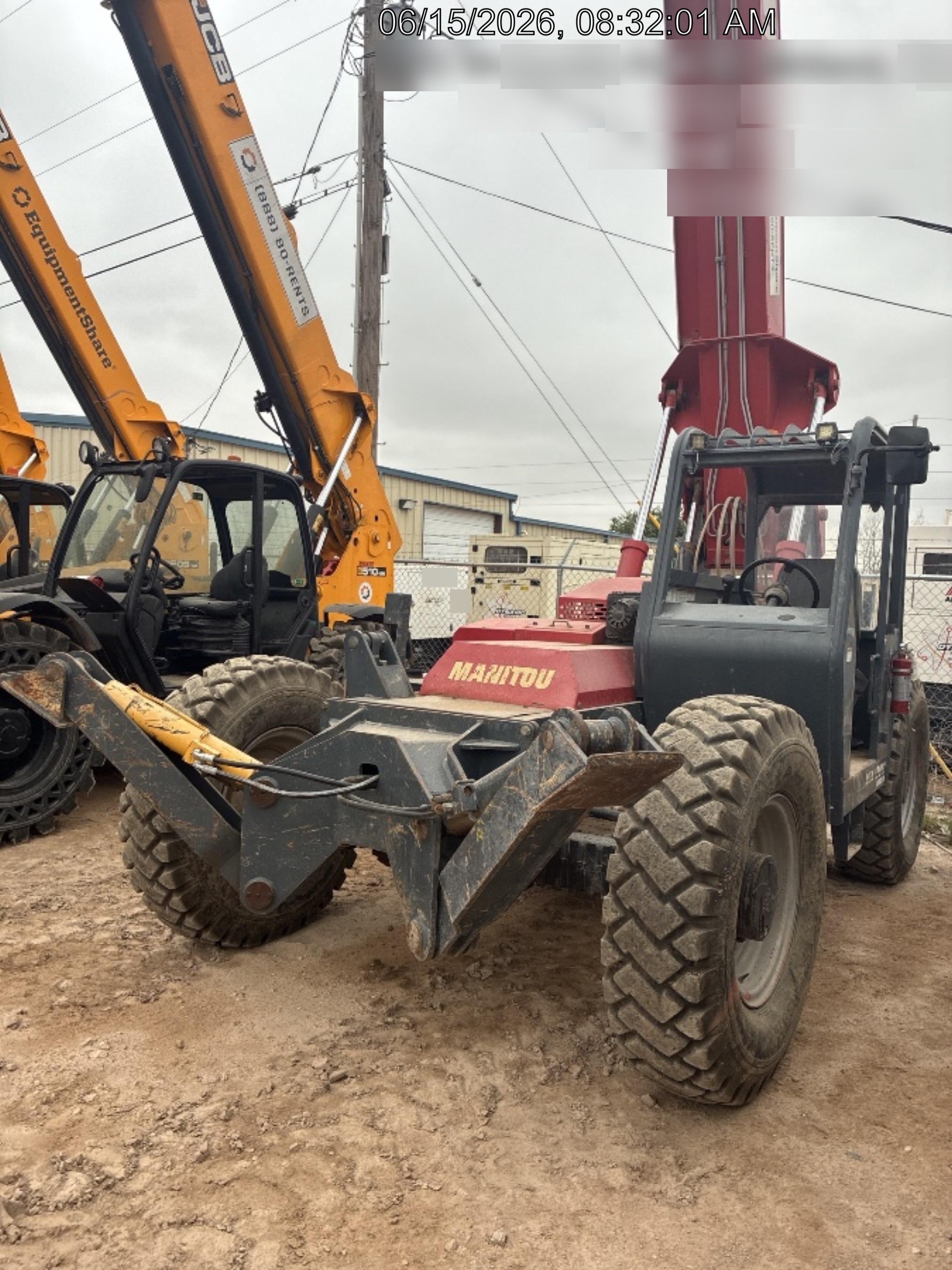2018 Manitou 12042 Manitou MTA 12042 w/Open ROPS, Work Lights/Strobe, Aux Hyd, Solid Tires, Lift Hook, 66" Carriage, 72" Forks, Outriggers
