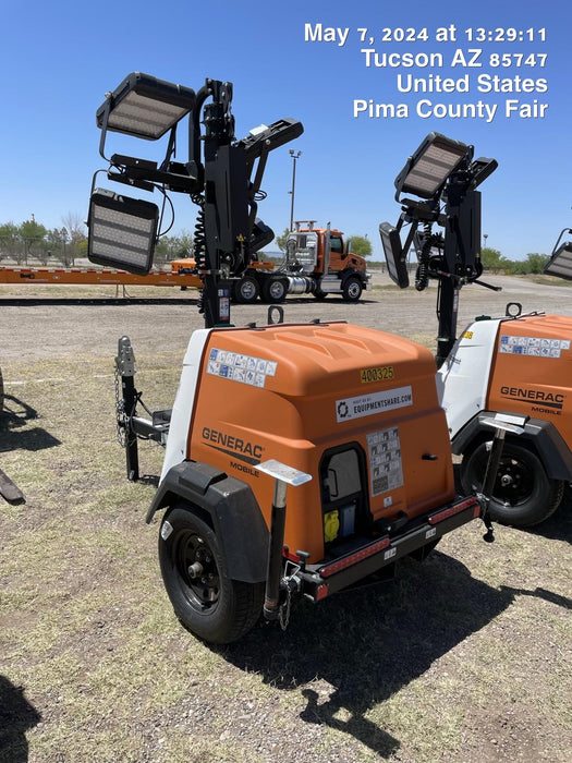 2024 Generac MLT2 Diesel, Flex Switch 120V Input, Powerzone Controller, 
(4) 320W LED Lights, 4kW Generator, 39.9 Gal Fuel Tank, 2" Ball, T3