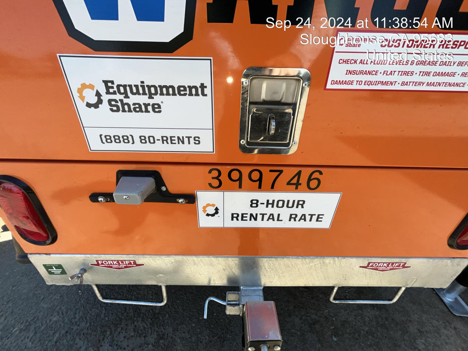 2024 Wanco WLTT-4MM4K Diesel, Deep Sea Controller, Shore Power Plug, Auto Start, (4) 350W LED Floodlights, 4kW Generator, 60 Gal Fuel Tank, 2" Ball, T3