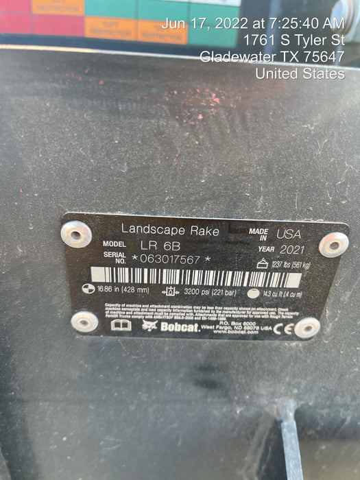 2021 BOBCAT LR6B