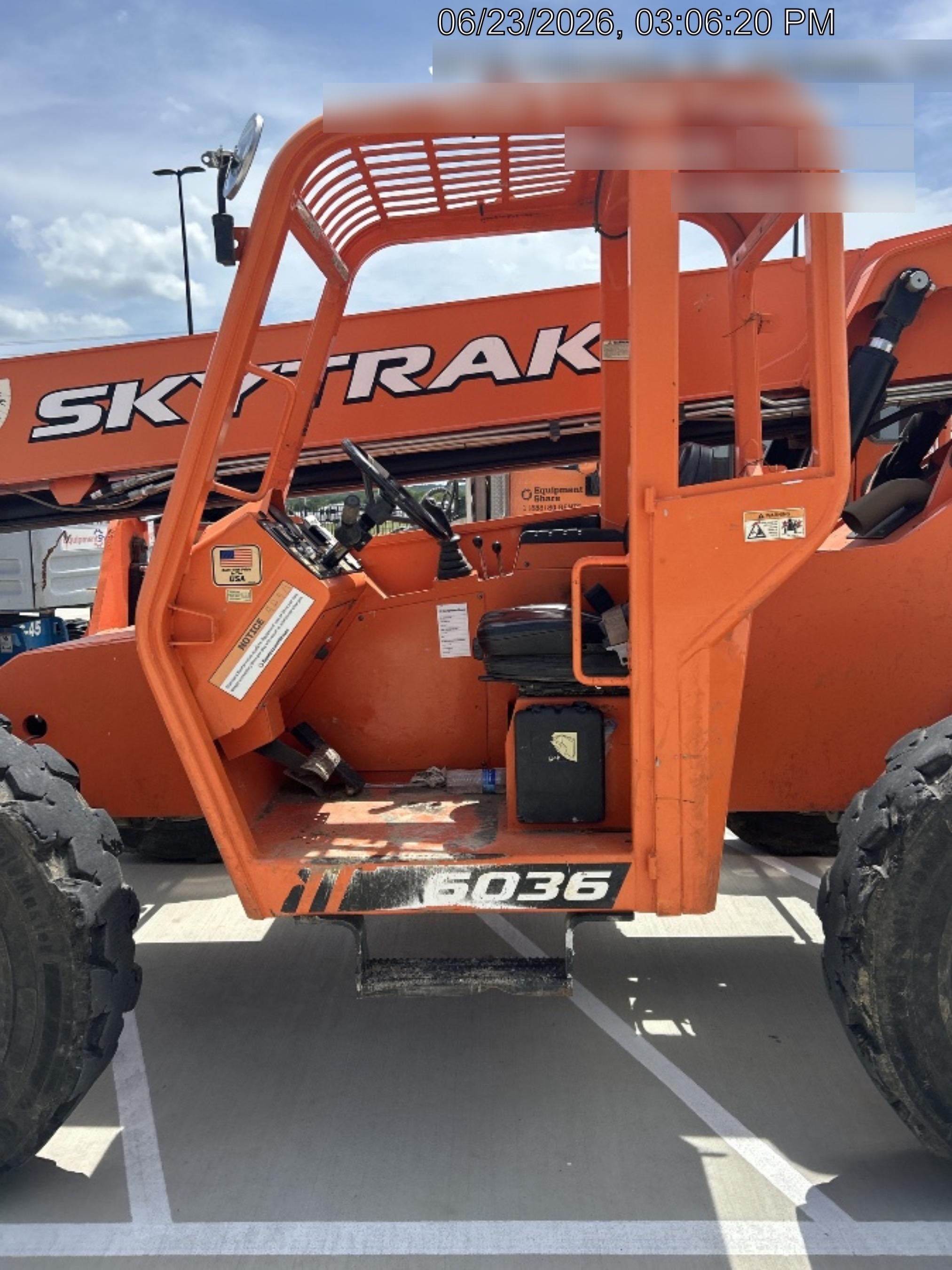 2019 Skytrak 6036 Canopy, Solid Tires, LED Work Lights, Beacon w/72" Carriage, 48" Pallet Forks