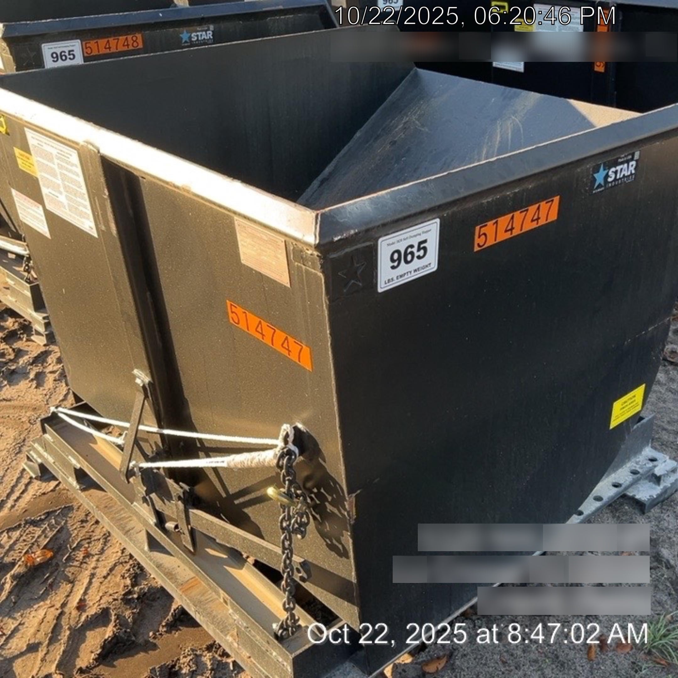 2025 STAR INDUSTRIES M-1820 - Self-Dump Hopper
