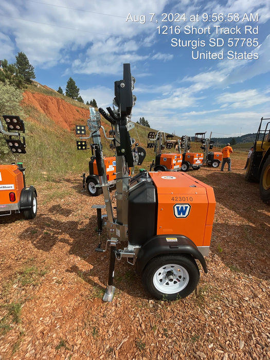 2024 Wanco WLTT-4MM4K Diesel, Deep Sea Controller, Shore Power Plug, Auto Start, (4) 350W LED Floodlights, 4kW Generator, 60 Gal Fuel Tank, 2" Ball, T3