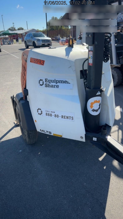 2023 Generac MLT2 Diesel, Flex Switch 120V Input, Powerzone Controller, 
(4) 320W LED Lights, 4kW Generator, 39.9 Gal Fuel Tank, 2" Ball, T3