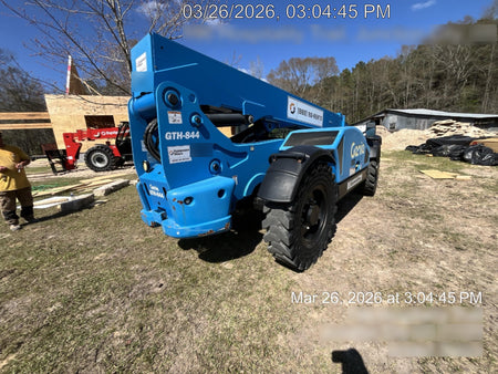 2020 Genie GTH-844 Cab/Heat/Air, Solid Tires, Work Lights, Beacon, Aux Hydraulics, Back up Alarm, Lifting Eye