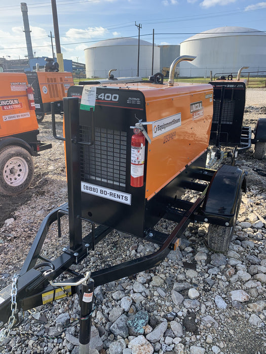 2022 Lincoln Electric LE400 Kubota V1505, Trlr, Cable Rack, Light Kit, ES Decals, T3