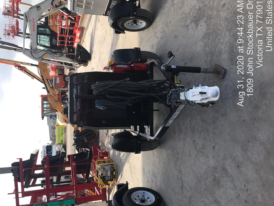 2019 Lincoln Electric Vantage 322 Lincoln Vantage 322 Welder w/Trailer, Light Kit, Cable Rack