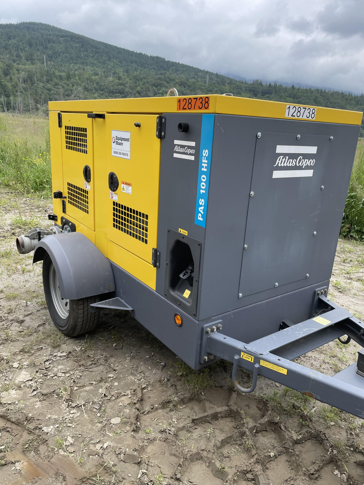 2020 ATLAS COPCO PAS 100 HF CS Enclosed