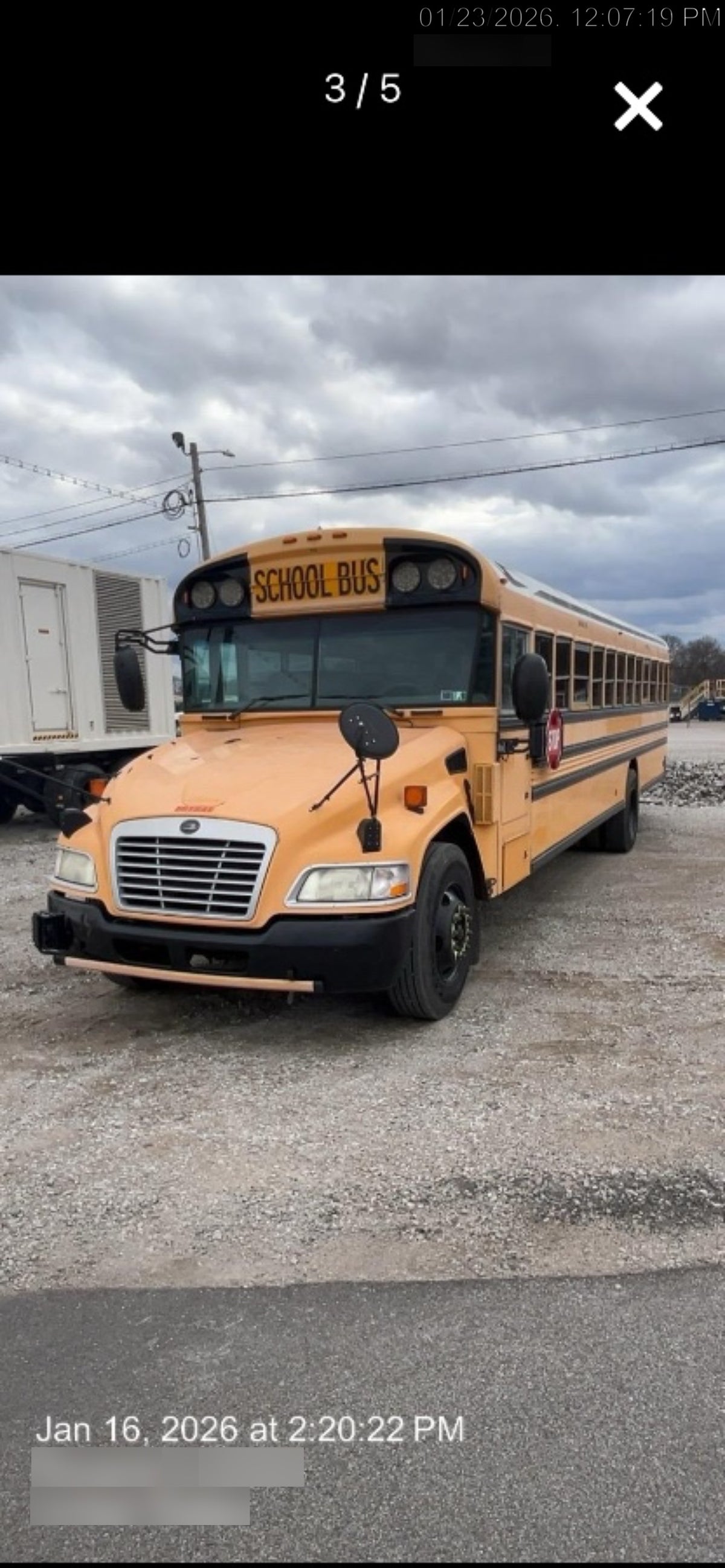 2012 BLUE BIRD 72 Passenger Bus