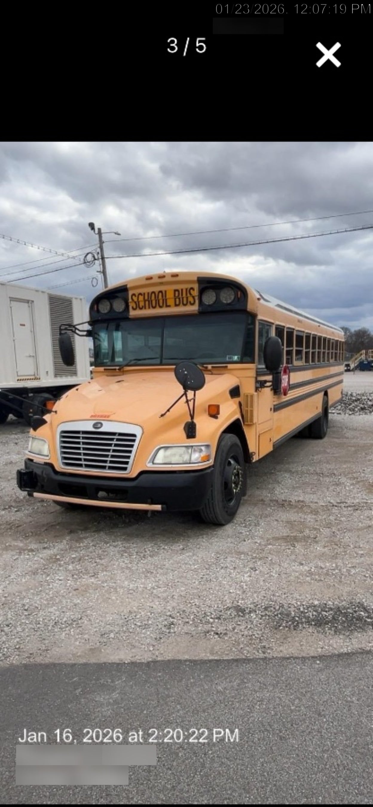 2012 BLUE BIRD 72 Passenger Bus