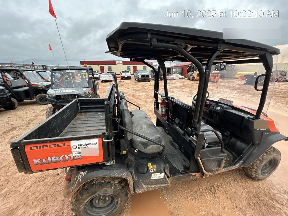 2019 Kubota RTV-X1140W-H 4WD, LED Strobe, Windshield Tempered Glass, Plastic Canopy, Wire Harness Kit, Backup Alarm