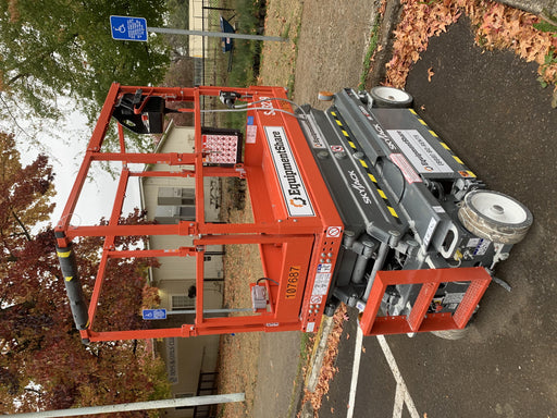 2020 Skyjack SJIII-3219 Solid NM Tires, Half height spring hinged entry gate, Dual Beacons, 800W Inverter