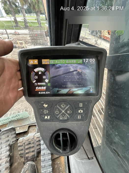 2017 Case CX350D CAB A/C, 13'-3" ARM, STEEL TRACKS