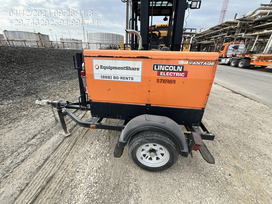2021 Lincoln Electric Vantage 322 Vantage 322 Ready Pak 3 w/ Decals, ORANGE (includes trailer, cable rack, fender light kit) NO Telematics