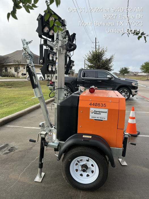 2024 Wanco WLTT-4MM4K Diesel, Deep Sea Controller, Shore Power Plug, Auto Start, (4) 350W LED Floodlights, 4kW Generator, 60 Gal Fuel Tank, 2" Ball, T3