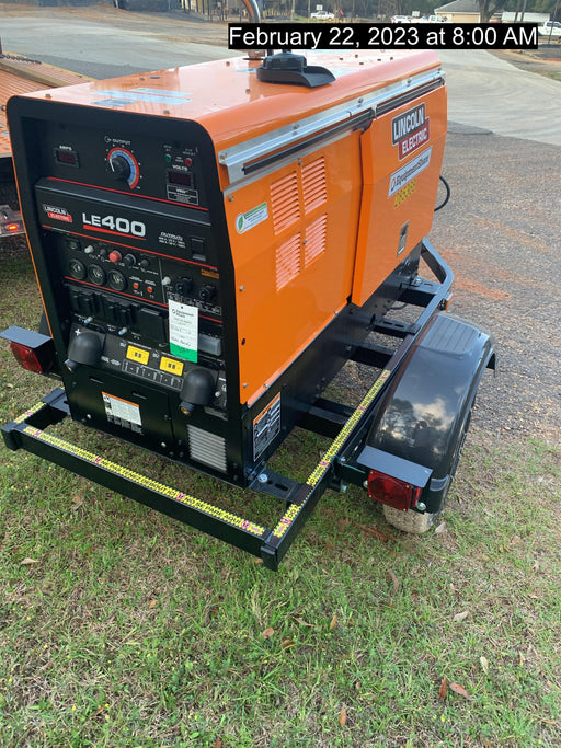 2022 Lincoln Electric LE400 Kubota V1505, Trlr, Cable Rack, Light Kit, ES Decals, T3