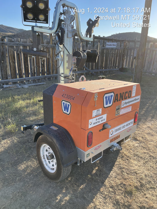 2024 Wanco WLTT-4MM4K Diesel, Deep Sea Controller, Shore Power Plug, Auto Start, (4) 350W LED Floodlights, 4kW Generator, 60 Gal Fuel Tank, 2" Ball, T3