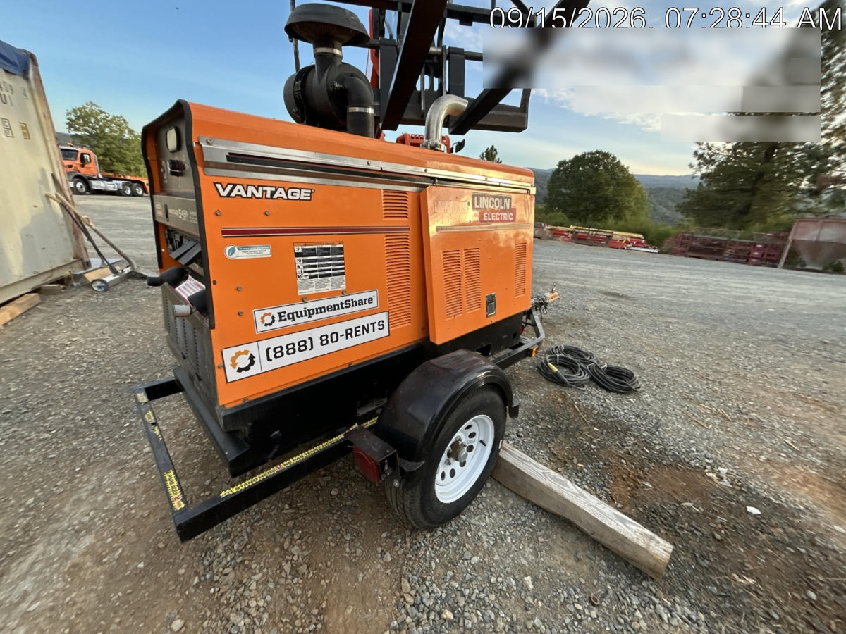 2021 Lincoln Electric Vantage 549X Ready Pak 3, ORANGE (includes trailer, cable rack, fender light kit)