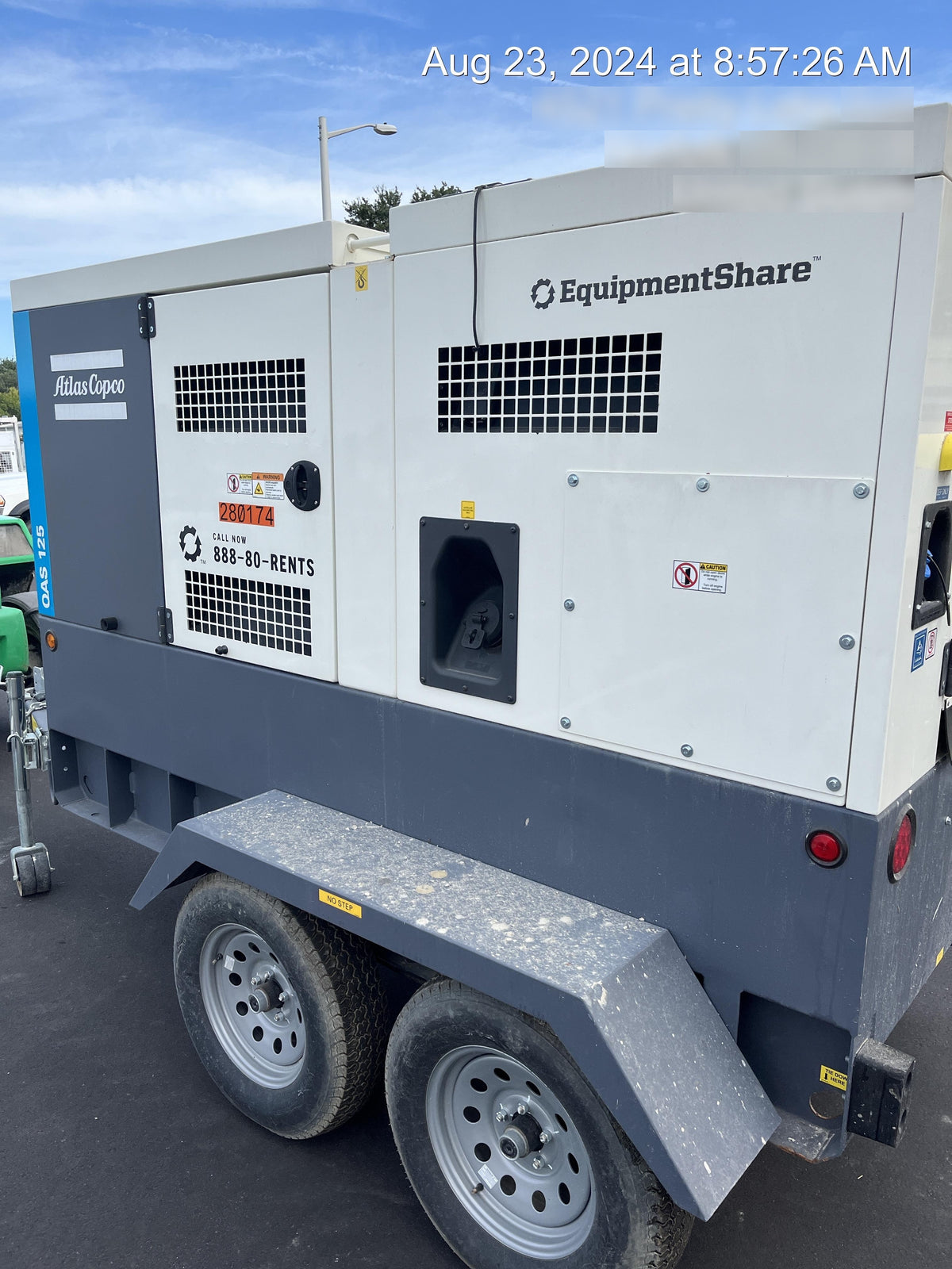 2022 ATLAS COPCO QAS 125