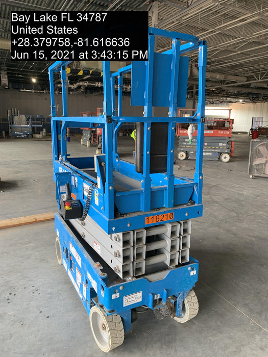 2020 Genie GS-1930 Solid Non Marking Tires, Beacon, Folding rails with half height swing gate