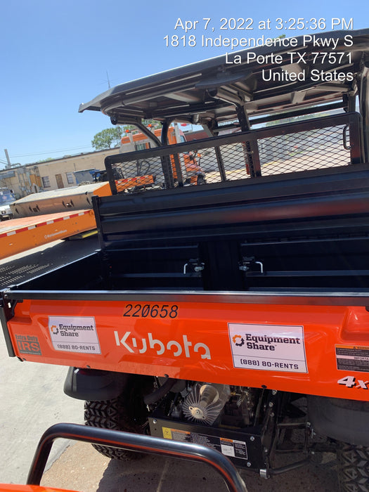 2022 Kubota RTV-X1140W-H Plastic Canopy, Windshield Acrylic Clear, LED Strobe Light, Wire Harness Kit, Back up Alarm