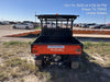 2022 Kubota RTV-X1140W-H Plastic Canopy, Windshield Acrylic Clear, LED Strobe Light, Wire Harness Kit, Back up Alarm