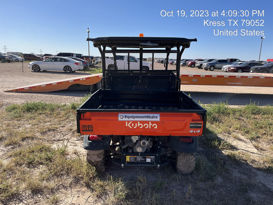 2022 Kubota RTV-X1140W-H Plastic Canopy, Windshield Acrylic Clear, LED Strobe Light, Wire Harness Kit, Back up Alarm