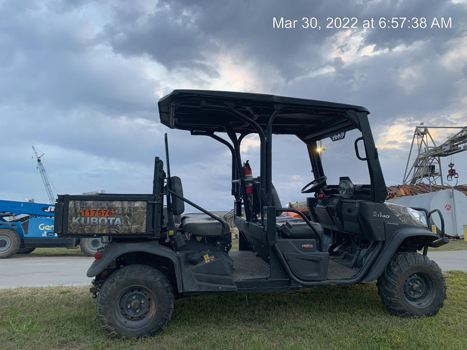 2020 Kubota RTV-X1140RL-A 4wd Utility Cart, Diesel, 4 Seat, LED Strobe, Windshield Polycarbonate HC, Plastic Canopy, Wire Harness Kit, Backup Alarm