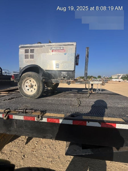 2019 Lincoln Electric Vantage 322 Welder Ready-Pak 3, Two wheel trailer, Fender and Light kit, Cable Rack