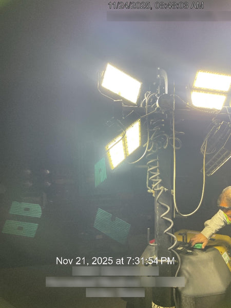 2020 Allmand NLV3GR (4) LED Light Fixture 350W, 23' Vertical Mast, 3kW Prime, Towable, Deep Sea L401, Leveling Jacks, Yanmar T4F 5.8hp
