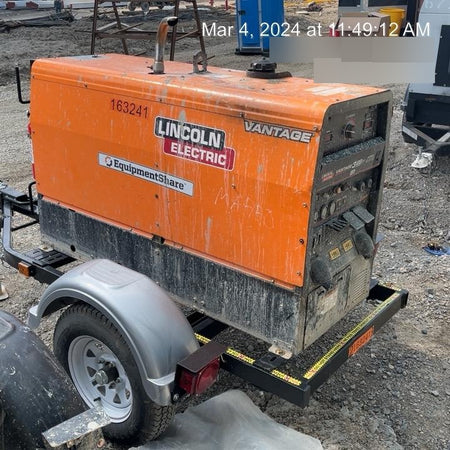 2021 Lincoln Electric Vantage 322 Vantage 322 Ready Pak 3 w/ Decals, ORANGE (includes trailer, cable rack, fender light kit) NO Telematics