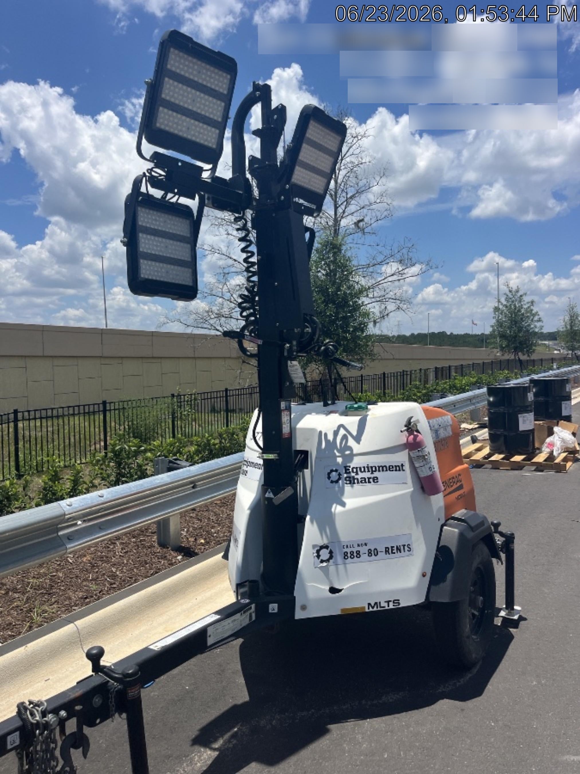 2023 Generac MLT2 Diesel, Flex Switch 120V Input, Powerzone Controller, 
(4) 320W LED Lights, 4kW Generator, 39.9 Gal Fuel Tank, 2" Ball, T3